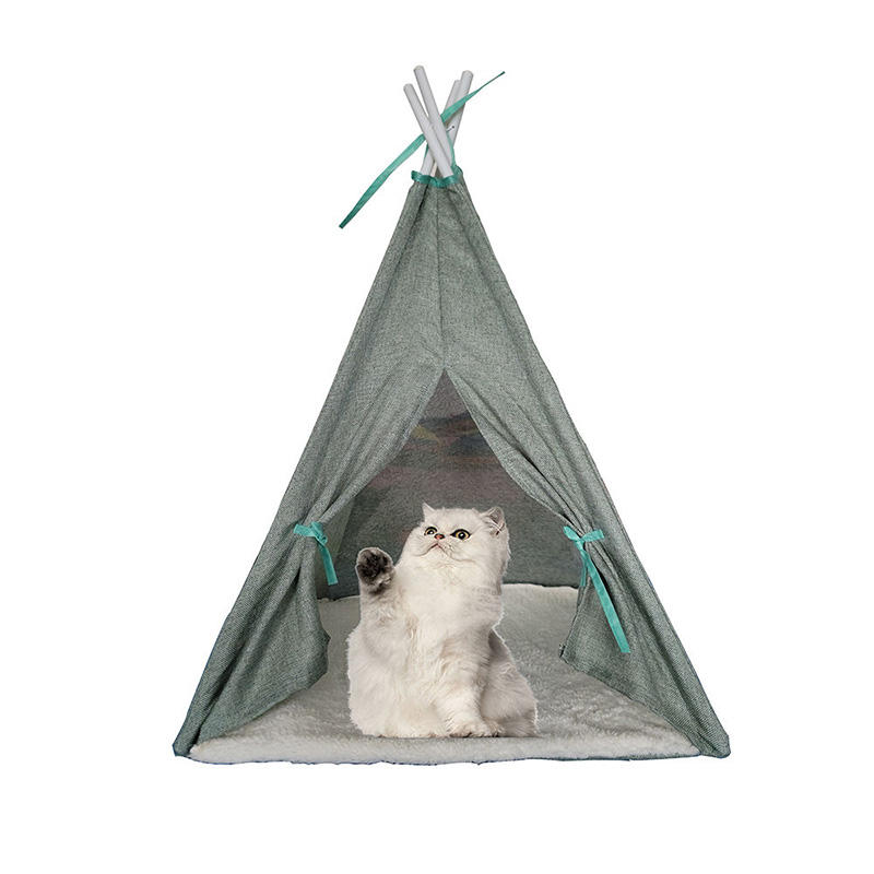 Foldable pet house pet cat tent mat winter warm can take apart and wash cat house baby cat tent